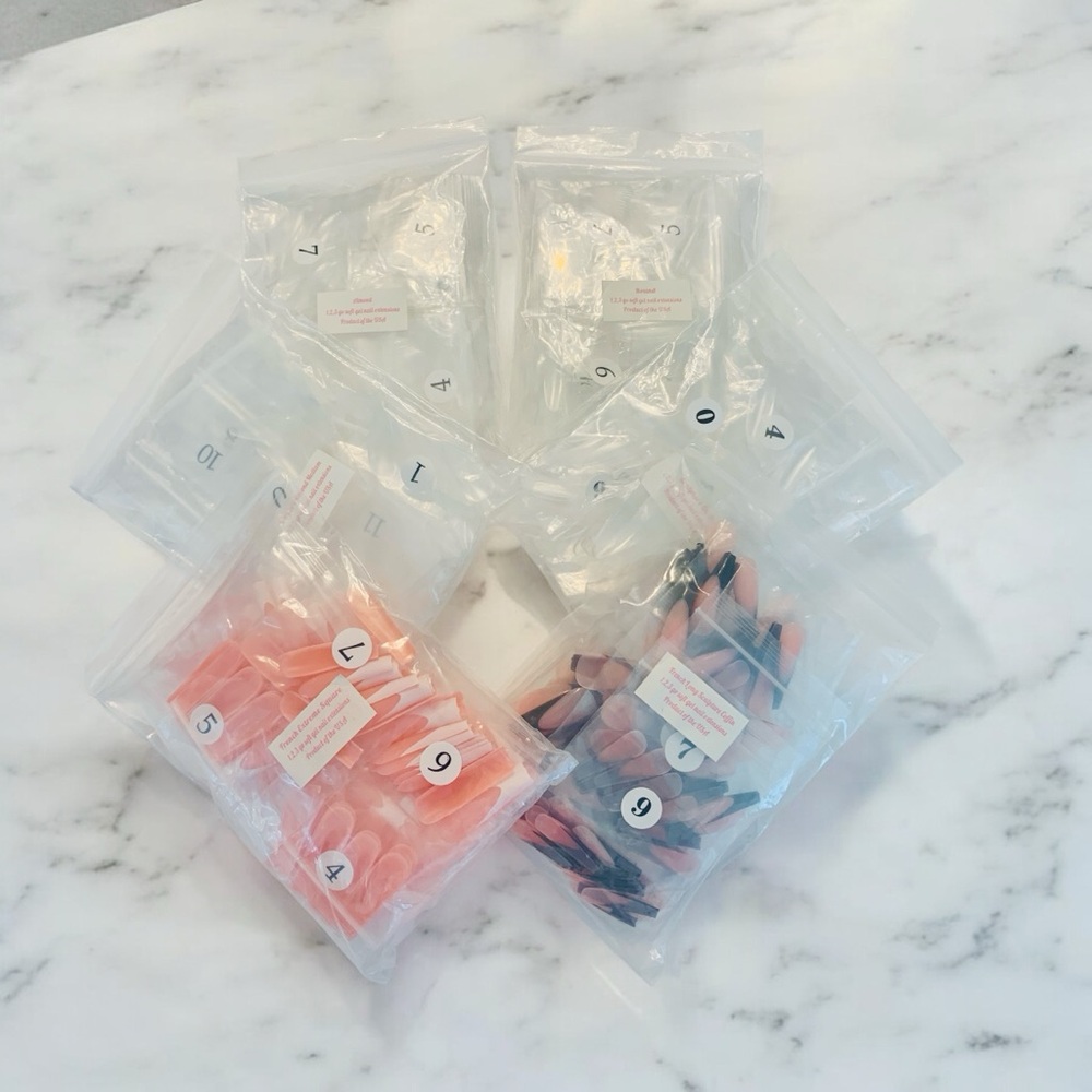 NEW Enailcouture 123 Go Gel Nails Bundle 6 Styles